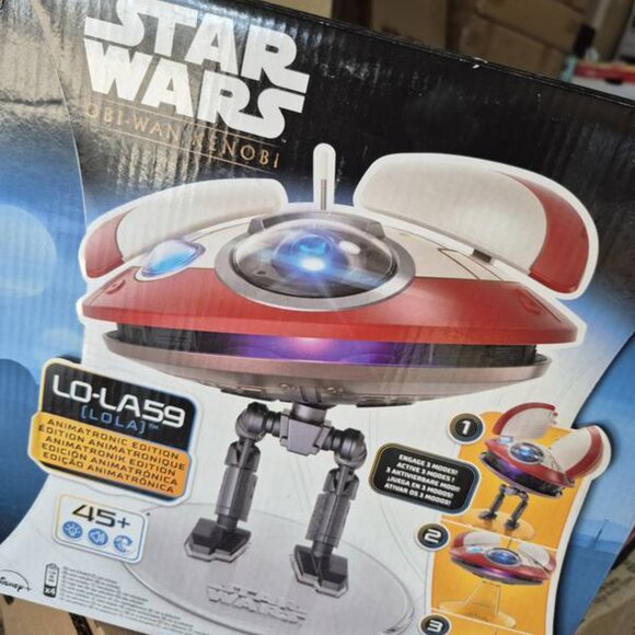 Star Wars L0-LA59 Lola Animatronic Edition Obi-Wan Kenobi Droid Toy - Picture 3 of 5